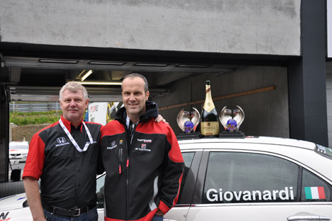 Fabrizio Giovanardi her sammen med teamejer Hans Hartmann Petersen